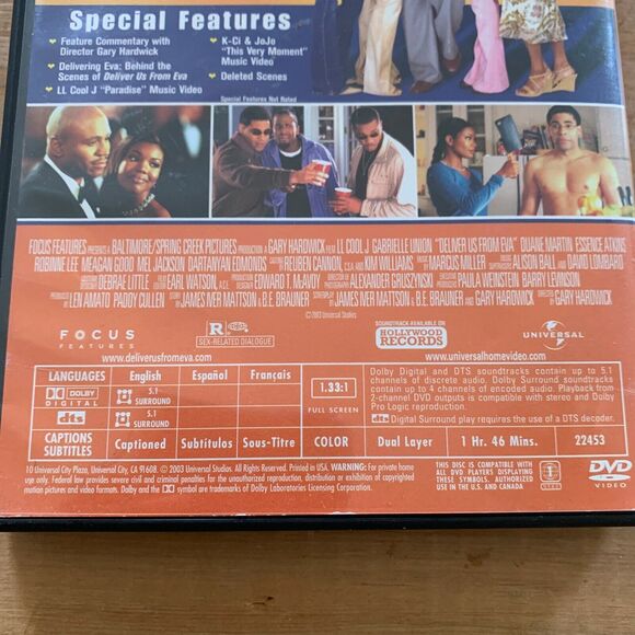 Deliver Us From Eva DVD LL Cool J Gabrielle Union Universal Full Screen - Picture 3 of 4